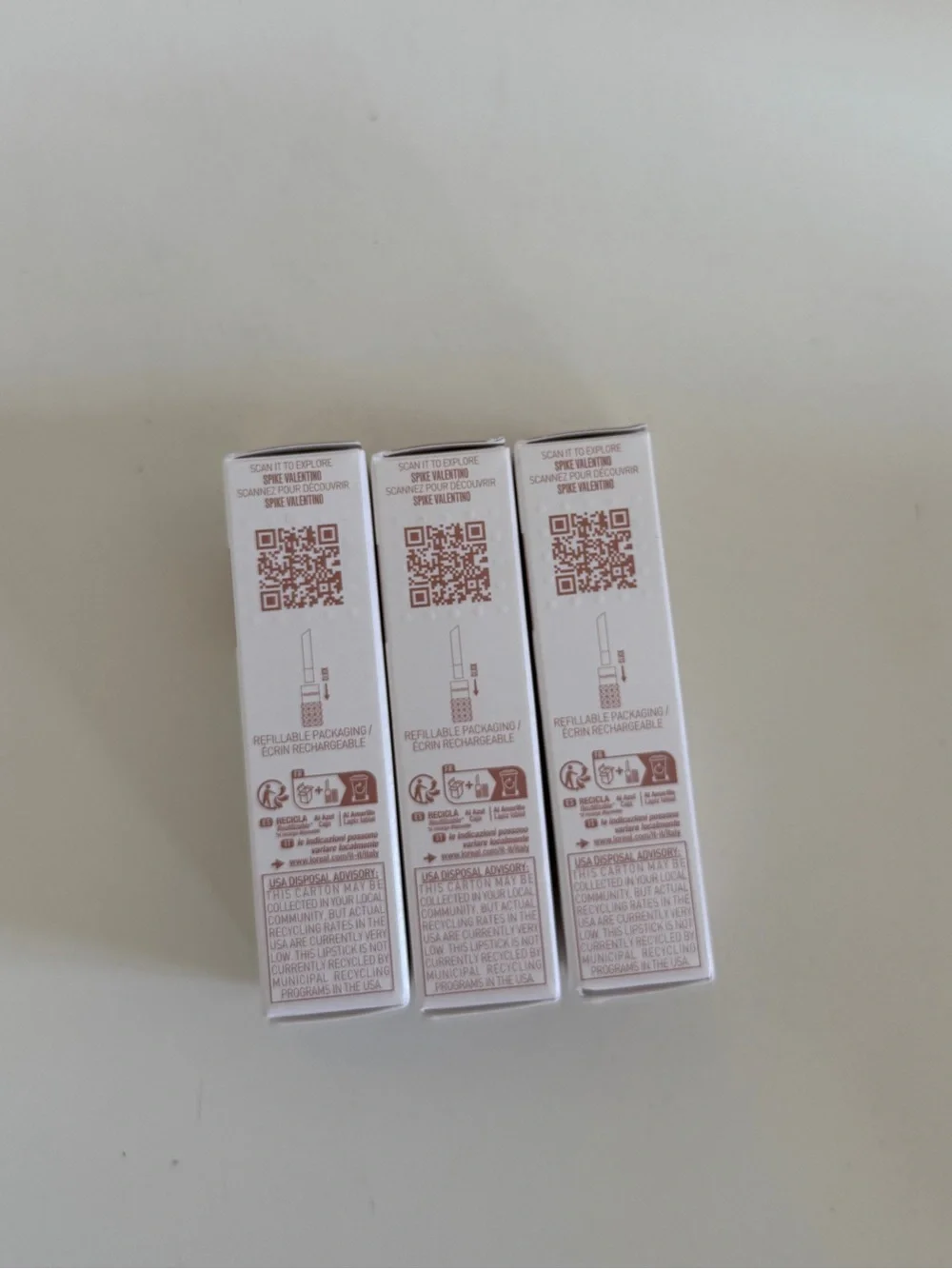 [BNIB] Set of 3 Spike Valentino Hydrating Disco Lip Balm